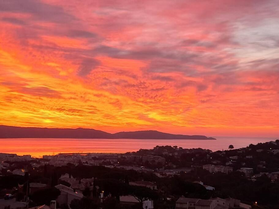 4-Star Private Villa With Heated Pool And Panoramic Sea View At Gulf De Saint Tropez Cavalaire-sur-Mer Buitenkant foto