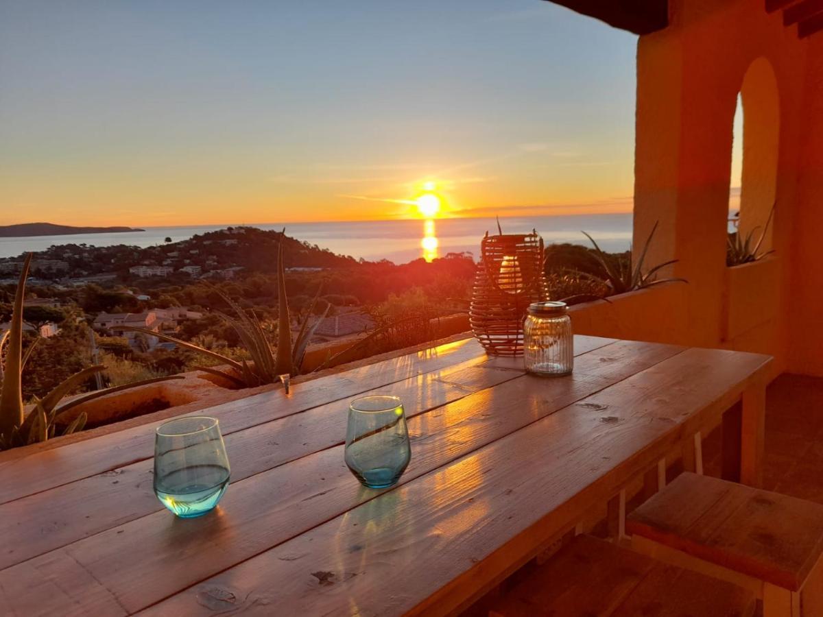 4-Star Private Villa With Heated Pool And Panoramic Sea View At Gulf De Saint Tropez Cavalaire-sur-Mer Buitenkant foto