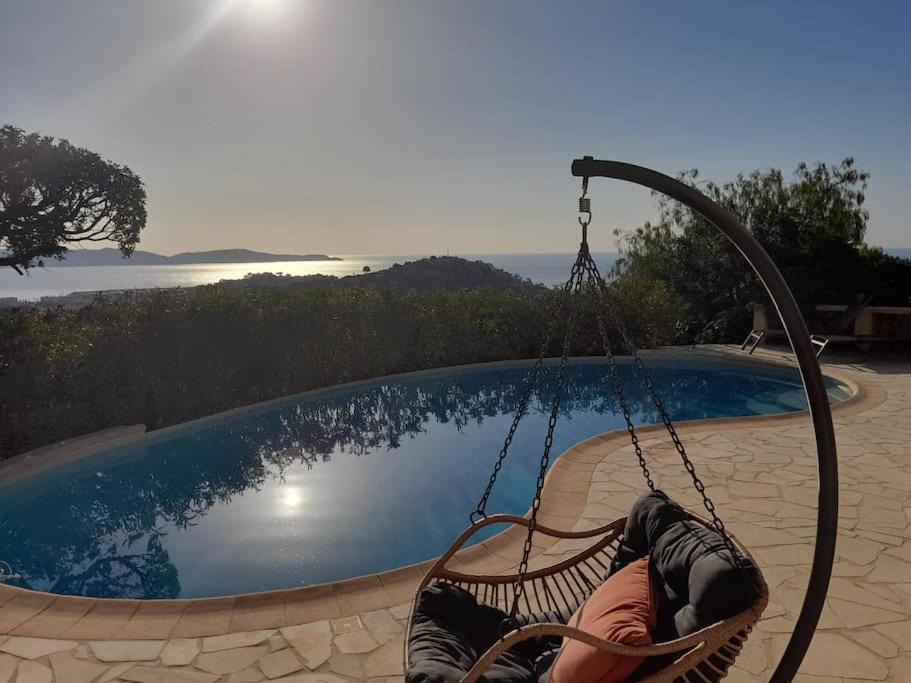 4-Star Private Villa With Heated Pool And Panoramic Sea View At Gulf De Saint Tropez Cavalaire-sur-Mer Buitenkant foto