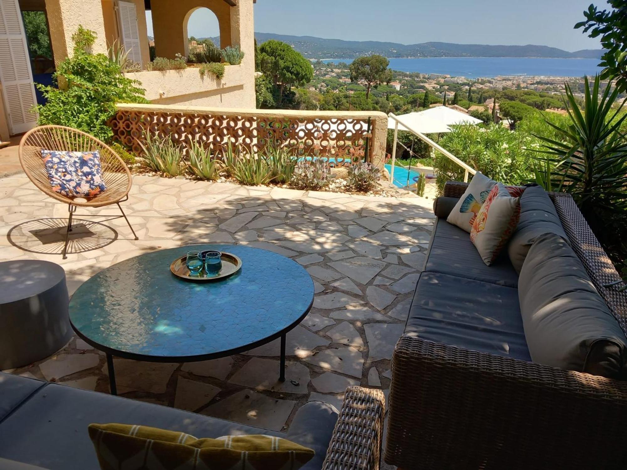 4-Star Private Villa With Heated Pool And Panoramic Sea View At Gulf De Saint Tropez Cavalaire-sur-Mer Buitenkant foto