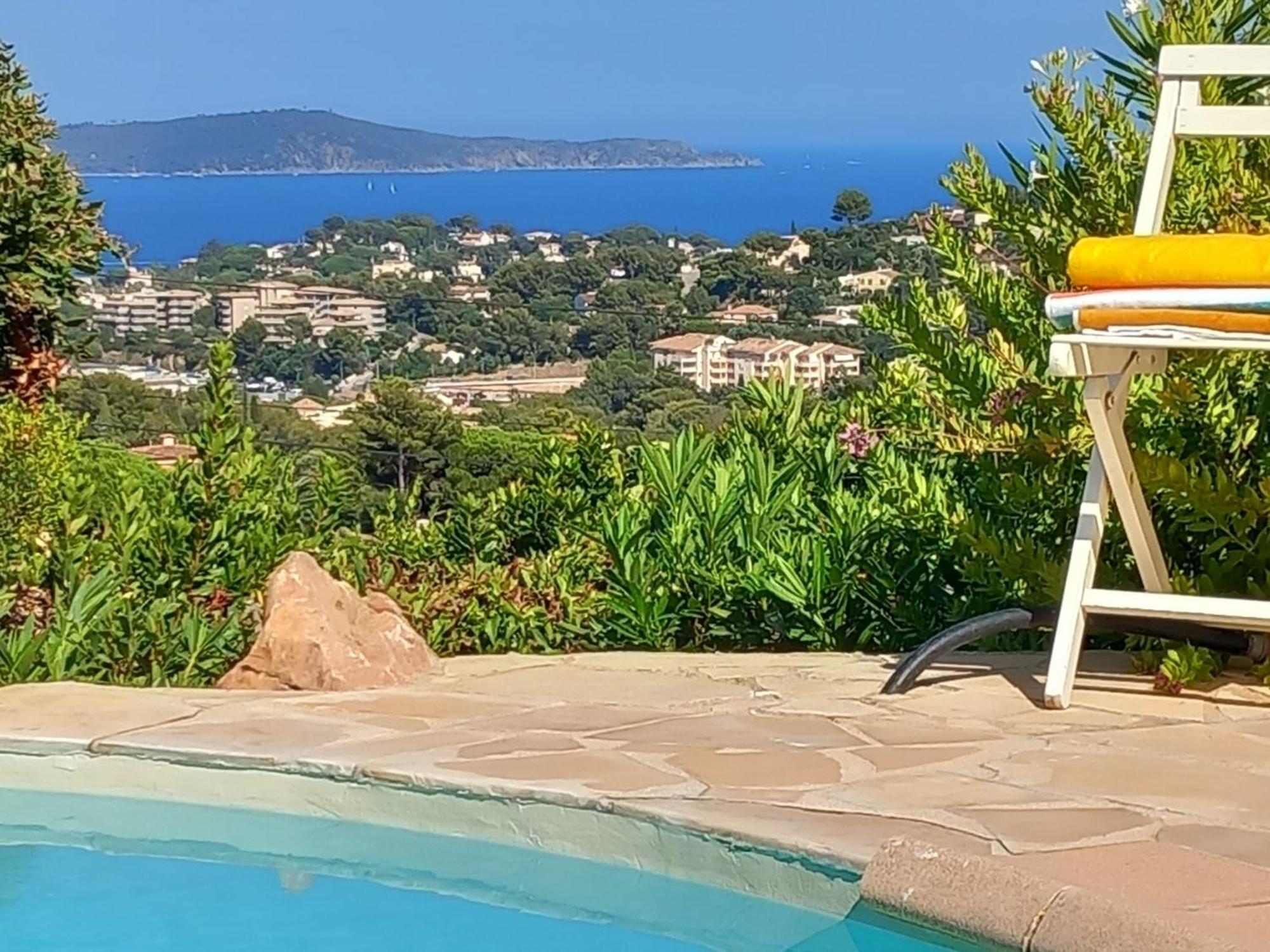 4-Star Private Villa With Heated Pool And Panoramic Sea View At Gulf De Saint Tropez Cavalaire-sur-Mer Buitenkant foto